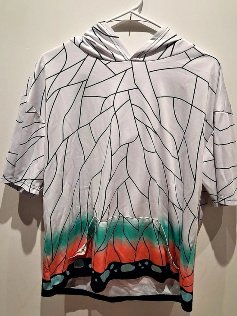 Abstract Print Short Sleeve Tunic